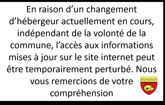 Changement site internet